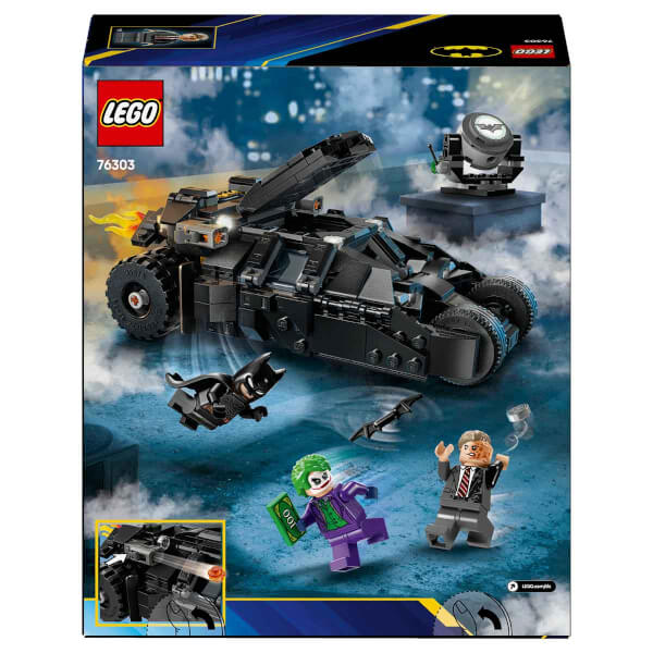 LEGO DC Batman: Batman Tumbler, Two-Face ve Joker’e Karşı 76303 - 8 Yaş ve Üzeri Kara Şövalye Hayranı Çocuklar için Yaratıcı Oyuncak Yapım Seti (429 Parça)