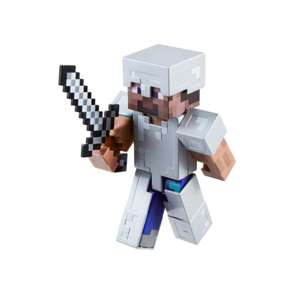 Minecraft Diamond Level Steve Figür Seti HLL30