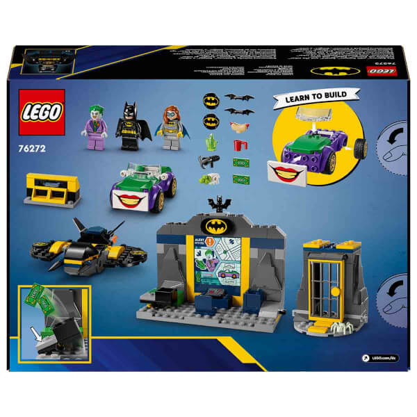 LEGO DC Batman: Batman, Batgirl ve Joker ile Batcave 76272 - 4 Yaş ve Üzeri Süper Kahraman Seven Çocuklar için Yaratıcı Oyuncak Yapım Seti (184 Parça)