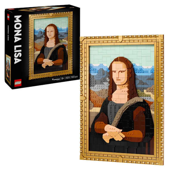 LEGO ART Mona Lisa 31213 - Yetişkinler için Dekoratif Koleksiyonluk ve Sergilenebilir Leonardo da Vinci Tablosu Yapım Seti (1503 Parça)