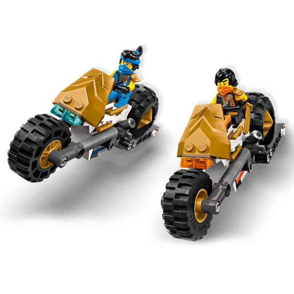 LEGO NINJAGO Ninja Ekibi Kombo Araç 71820 – 9 Yaş ve Üzeri İçin Planör, Yarış Arabası ve 2 Motosiklet İçeren 4’ü 1 Arada Yaratıcı Oyuncak Yapım Seti (576 Parça)