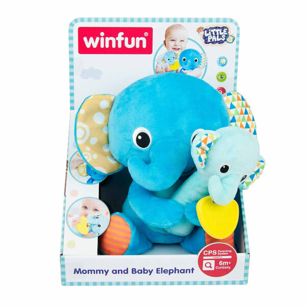 Winfun Anne ve Bebek Fil Peluş Dişlik