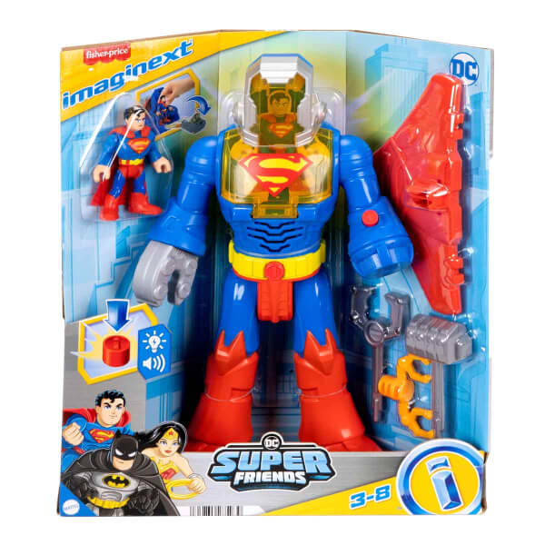 Sesli ve Işıklı Imaginext DC Super Friends Superman Insider ve Exo Kostümü JCT47