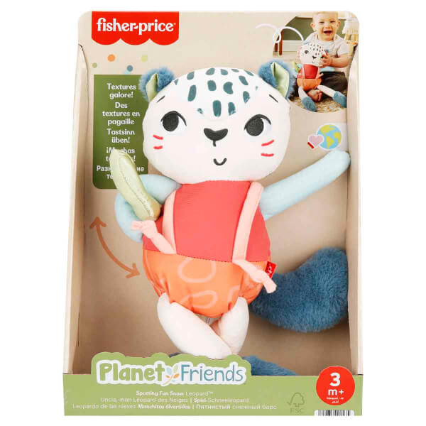 Fisher Price Eğlenceli Dostum Kar Leoparı Peluş HKD64