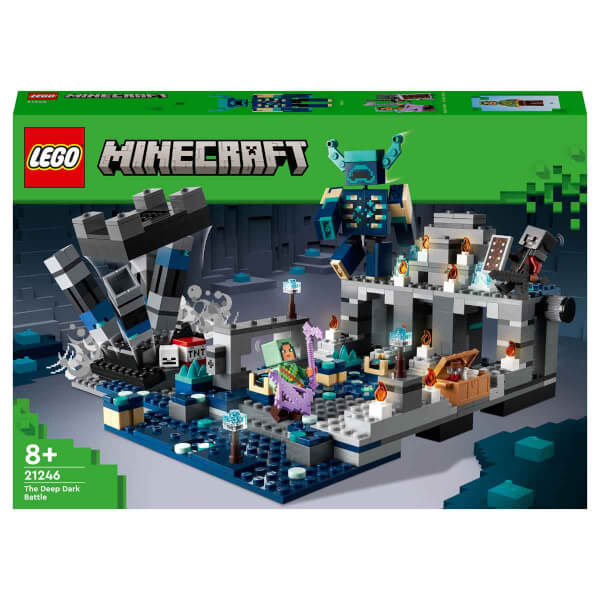 LEGO Minecraft: Zifiri Derinlikler Savaşı 21246 8 Yaş ve Üzeri Çocuklar için Eğlenceli bir Biyomda Maceralı Oyuncak Yapım Seti 584 Parça