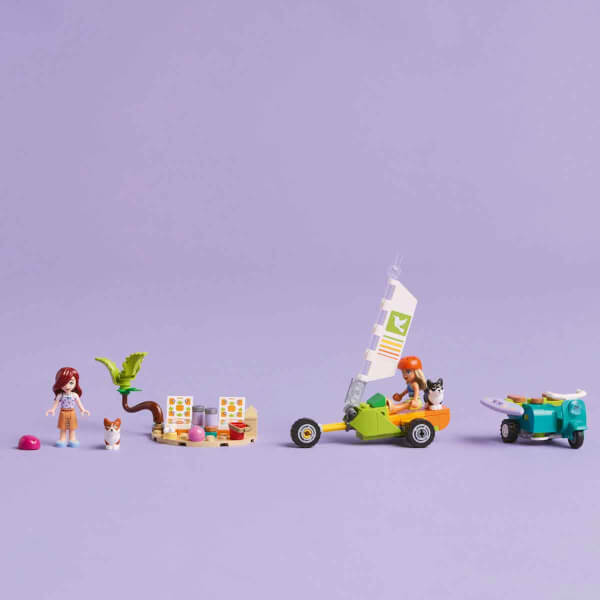 LEGO Friends Sörfçü Köpekler ve Scooter Macerası 42641 - 6 Yaş ve Üzeri Çocuklar için Mini Bebek İçeren Yaratıcı Oyuncak Yapım Seti (113 Parça)