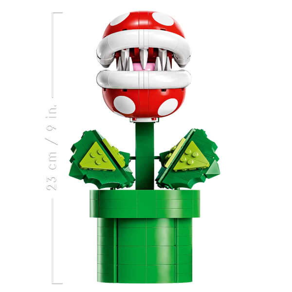 LEGO Super Mario: Piranha Plant 71426 Yetişkin Hayranlar için Koleksiyonluk Yaratıcı Model Yapım Seti 540 Parça