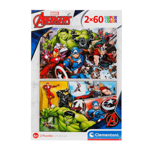 2 x 60 Parça Puzzle : Avengers