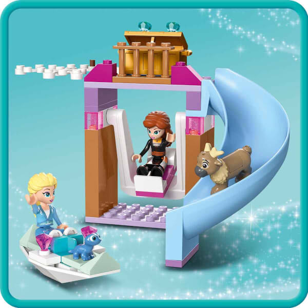 LEGO® ǀ Disney Frozen Elsa'nın Karlar Ülkesi Şatosu 43238 - 4 Yaş ve Üzeri Çocuklar için Elsa, Anna ve Olaf Minifigürü İçeren Yaratıcı Oyuncak Yapım Seti (163 Parça)