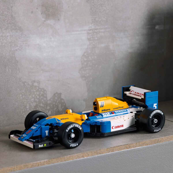 LEGO Icons Williams Racing FW14B ve Nigel Mansell 10353 - Yetişkinler için Koleksiyonluk Yaratıcı Model Yapım Seti (799 Parça)