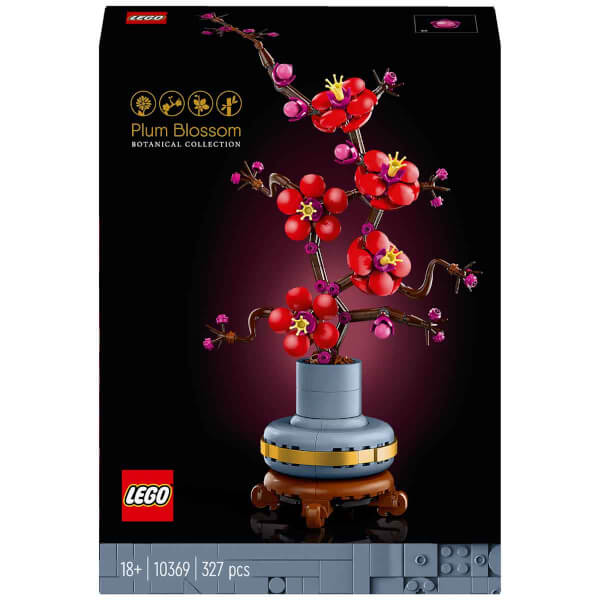 LEGO Icons Erik Çiçeği 10369 - Yetişkinler için Bakım Gerektirmeyen Dekoratif Bitki Yapım Seti (327 Parça)