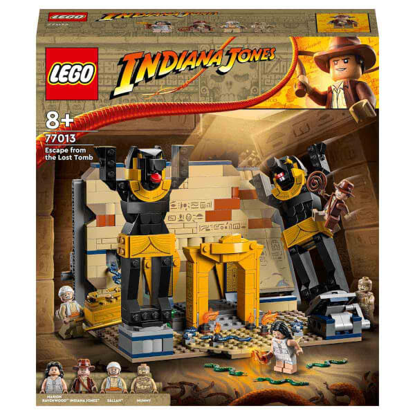 LEGO Indiana Jones: Kayıp Mezardan Kaçış 77013 8 Yaş ve Üzeri Çocuklar için Tapınak Modeli ve Indy Minifigürü İçeren Yaratıcı Oyuncak Yapım Seti 600 Parça