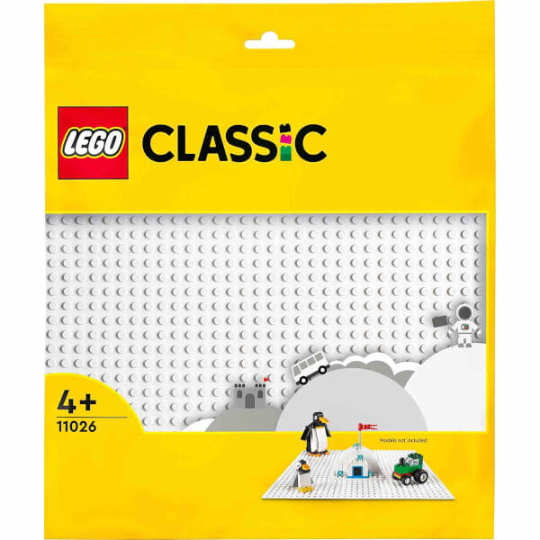 LEGO Classic Beyaz Plaka 11026 - 4 Yaş ve Üzeri LEGO Severler için Açık Uçlu Yaratıcı Yapım Seti (1 Parça)