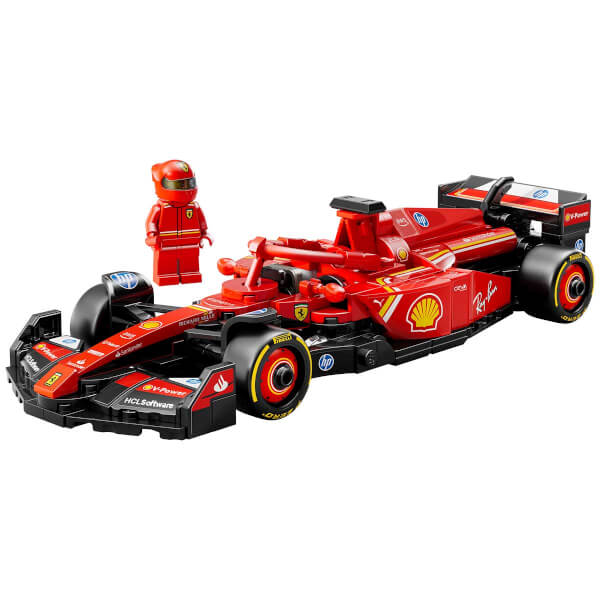 LEGO Speed Champions Ferrari SF-24 F1 Yarış Arabası 77242 - 10 Yaş ve Üzeri Çocuklar için Yarış Arabası ve Sürücü Minifigürü İçeren Yaratıcı Oyuncak Yapım Seti (275 Parça)