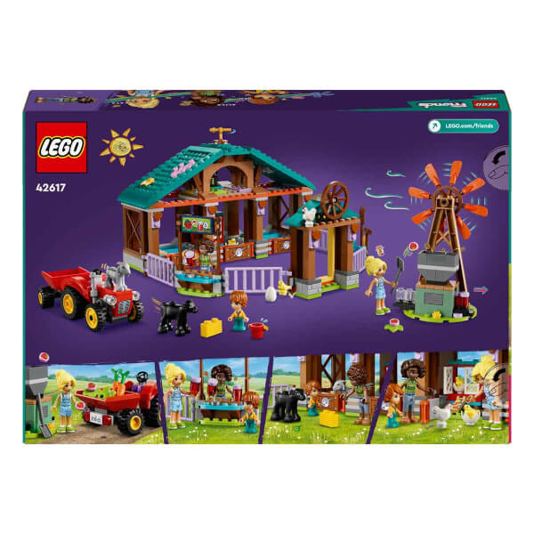 LEGO® Friends Çiftlik Hayvanı Barınağı 42617 - 6 Yaş ve Üzeri Çocuklar için 8 Figür İçeren Yaratıcı Oyuncak Yapım Seti (489 Parça)