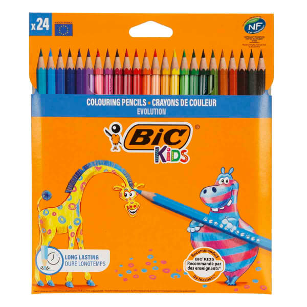 Bic Evolution Kuru Boya Kalemi 24'lü