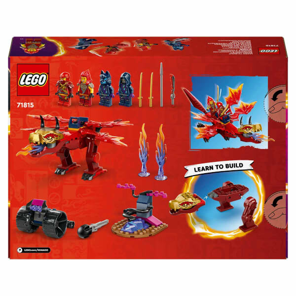 LEGO NINJAGO Kai’nin Kaynak Ejderha Savaşı 71815 - 4 Yaş ve Üzeri Çocuklar için 4 Minifigür İçeren Yaratıcı Oyuncak Yapım Seti (120 Parça)