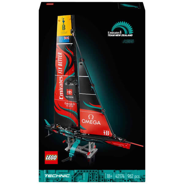 LEGO Technic Emirates Team New Zealand AC75 Yat 42174 - Yetişkinler için Yelkenli Tekne Modeli Yapım Seti (962 Parça)