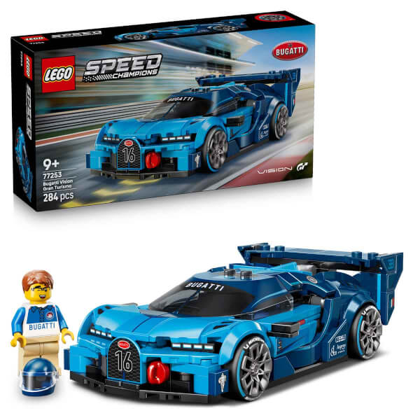 LEGO Speed Champions Bugatti Vision Gran Turismo Hiper Spor Araba 77253 - 9 Yaş ve Üzeri Çocuklar için Yaratıcı Oyuncak Yapım Seti (284 Parça)