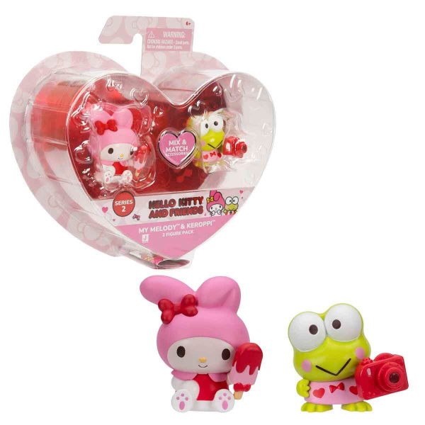 Hello Kitty Kalpten Kalbe S2 2’li Figür Seti HKT02000 - My Melody Ve Keroppi