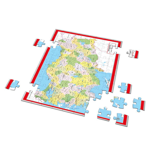 123 Parça Puzzle: Türkiye Siyasi Haritası