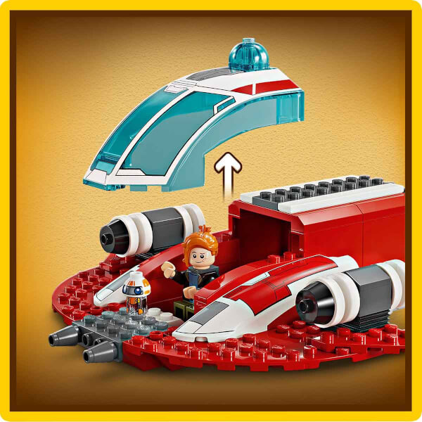 LEGO® Star Wars: Young Jedi Adventures Crimson Firehawk™ 75384 - 4 Yaş ve Üzeri Star Wars Sevenler için Yaratıcı Oyuncak Yapım Seti (136 Parça)