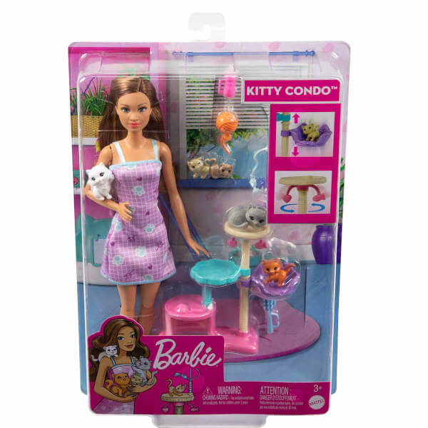 Barbie ve Yavru Kedileri Oyun Seti HHB70