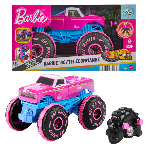 1:24 Hot Wheels Monster Trucks Barbie Uzaktan Kumandalı Araba JHW58