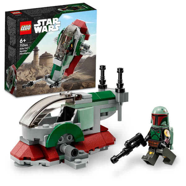  LEGO Star Wars Boba Fett'in Starship’i Mikro Savaşçı 75344 - 6 Yaş ve Üzeri Çocuklar için Oyuncak Yapım Seti (85 Parça)