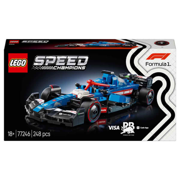 LEGO Speed Champions Visa Cash App RB VCARB 01 F1 Yarış Arabası 77246 - Yetişkinler için Koleksiyonluk Yaratıcı Yarış Arabası Yapım Seti (248 Parça)