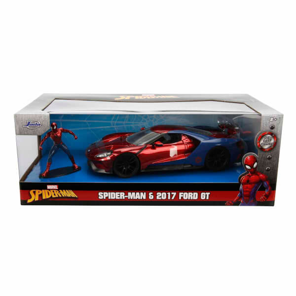 1:24 Marvel 2017 Ford GT Model Araba ve Spiderman Figür