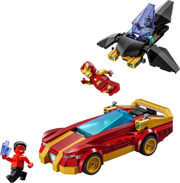 LEGO Marvel Iron Man Arabası ile Black Panther, Red Hulk’a Karşı 76310 - 7 Yaş ve Üzeri Süper Kahraman Seven Çocuklar için Minifigür İçeren Yaratıcı Oyuncak Yapım Seti (295 Parça)