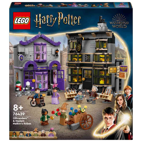 LEGO Harry Potter Ollivanders ve Madam Malkin'in Cübbe Dükkanı 76439 - 8 Yaş ve Üzeri Çocuklar için Diagon Yolu Oyuncak Mağazası Modeli Yapım Seti (744 Parça)