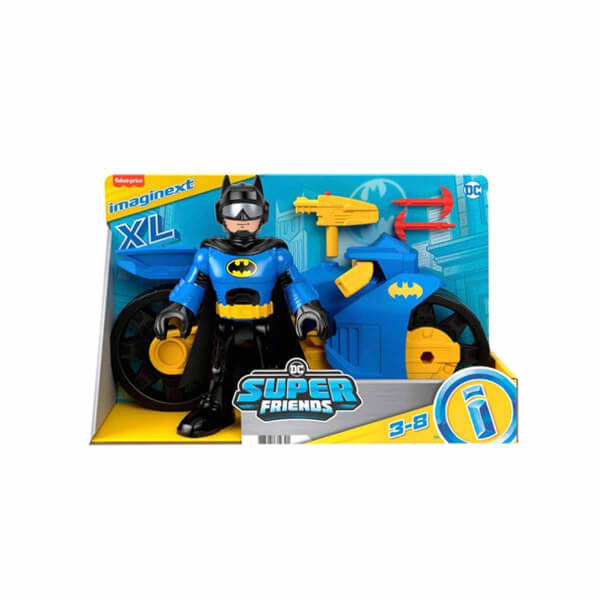 Imaginext DC Süper Arkadaşlar Batcyle XL ve Batman HNM32