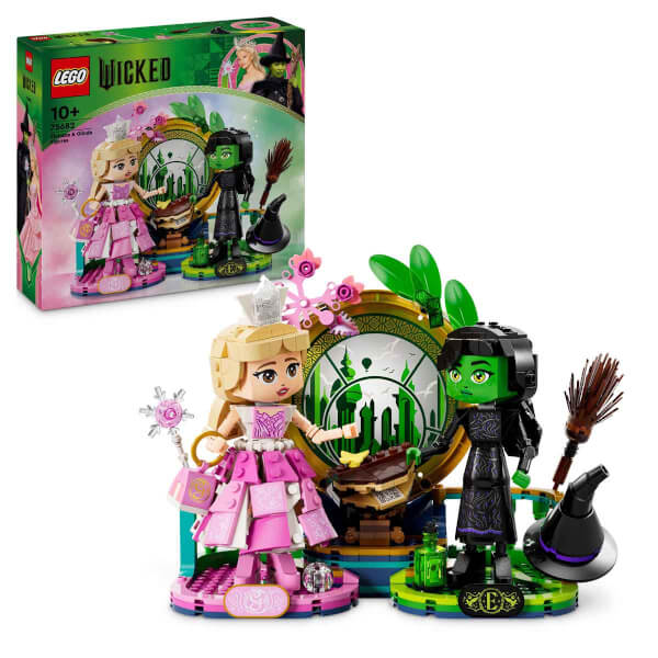 LEGO Wicked Elphaba ve Glinda Figürleri 75682 - 10 Yaş ve Üzeri Çocuklar için Fantastik Oyuncak Yapım Seti (558 Parça)