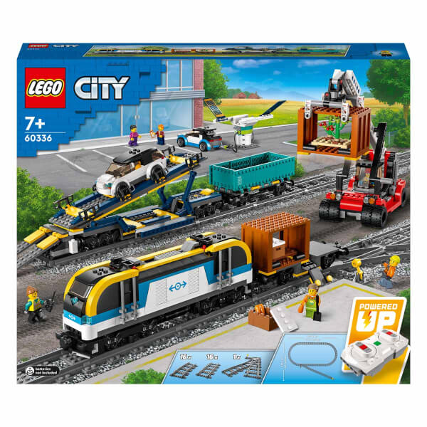 LEGO City Yük Treni 60336 - 7 Yaş ve Üzeri için Powered Up Teknolojili Oyuncak Yük Treni Yapım Seti (1153 Parça)