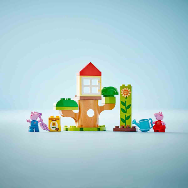 LEGO DUPLO Peppa Pig Bahçe ve Ağaç Ev 10431 - 2 Yaş ve Üzeri Çocuklar için Peppa Pig Minifigürü İçeren Eğitici Oyuncak Yapım Seti (20 Parça)