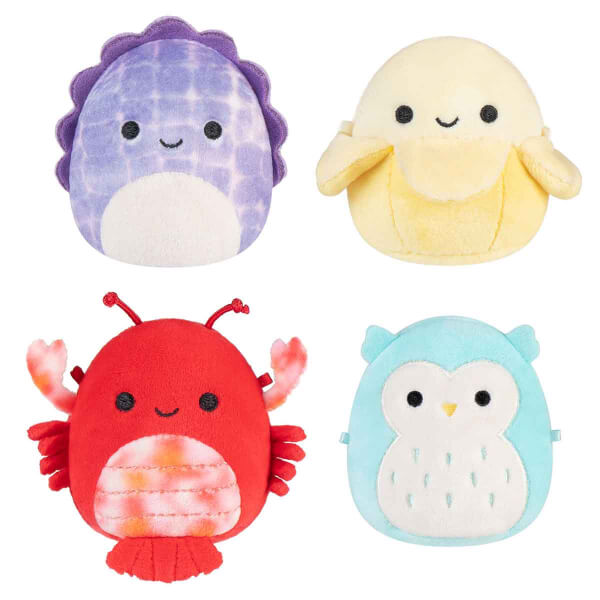 Squishmallows Micromallows 4 Özel Peluş ve Mega Sergi Seti 