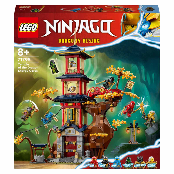 LEGO NINJAGO Ejderha Enerji Küreleri 71795 - 8 Yaş ve Üzeri Çocuklar için bir Tapınak ve 6 Minifigür İçeren Yaratıcı Oyuncak Yapım Seti (1029 Parça)
