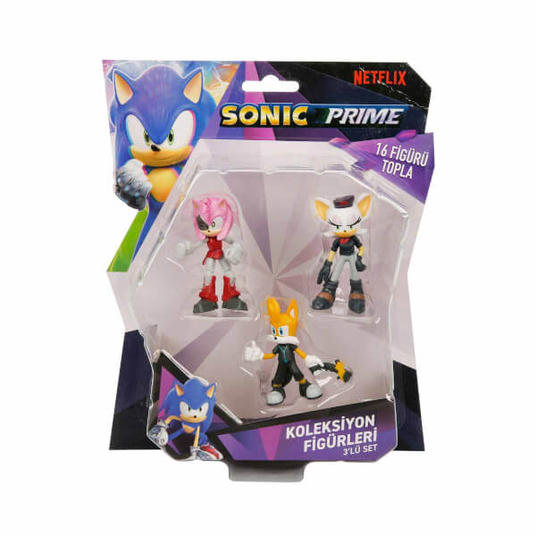 Sonic Prime 3'lü Figür Seti