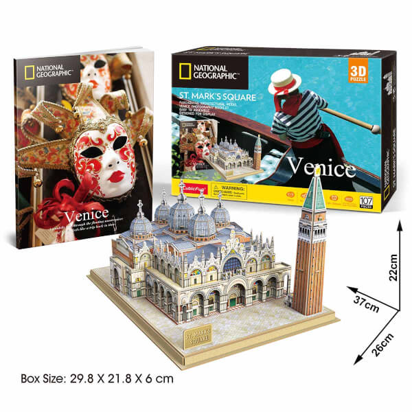 107 Parça 3D Puzzle: National Geographic St. Mark’s Square