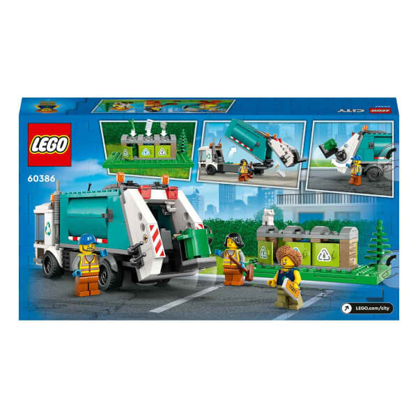 LEGO City Geri Dönüşüm Kamyonu 60386 - 5 Yaş ve Üzeri Çocuklar için Oyuncak Yapım Seti (261 Parça)