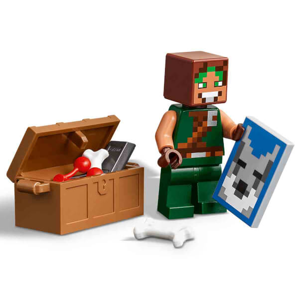 LEGO Minecraft Kurt Kalesi 21261 - 8 Yaş ve Üzeri Macera Oyunları Seven Çocuklar İçin İskelet Kaşif İçeren Yaratıcı Oyuncak Yapım Seti (312 Parça)