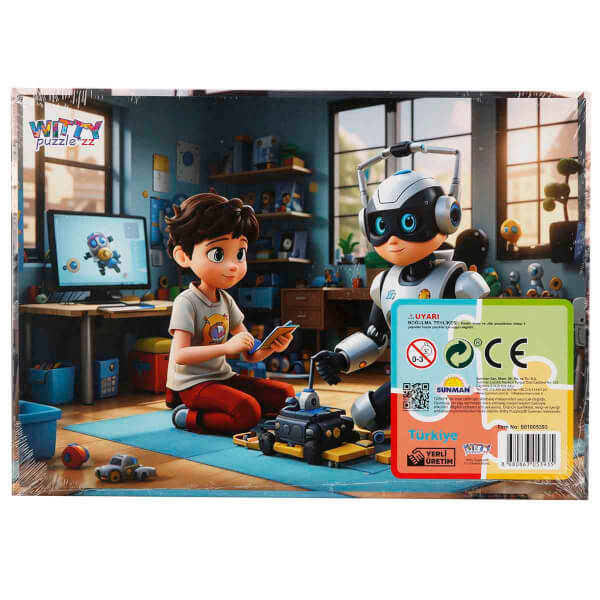 35 Parça Puzzle: Robot ve Arkadaşı 