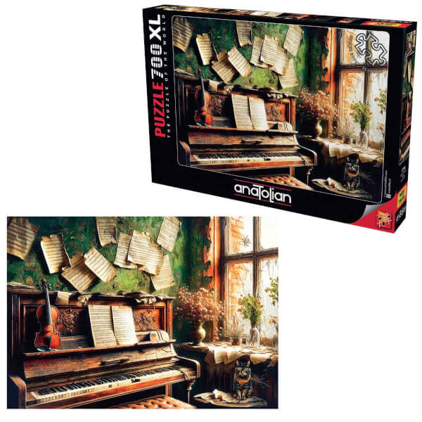 700 Parça XL Puzzle: Antika Piyano