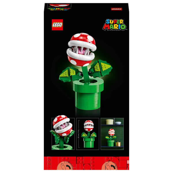 LEGO Super Mario: Piranha Plant 71426 Yetişkin Hayranlar için Koleksiyonluk Yaratıcı Model Yapım Seti 540 Parça