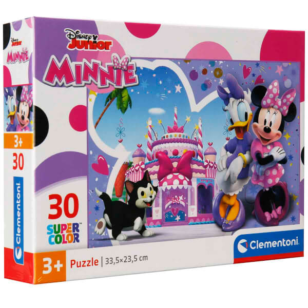 30 Parça Supercolor Puzzle: Disney Minnie Mouse