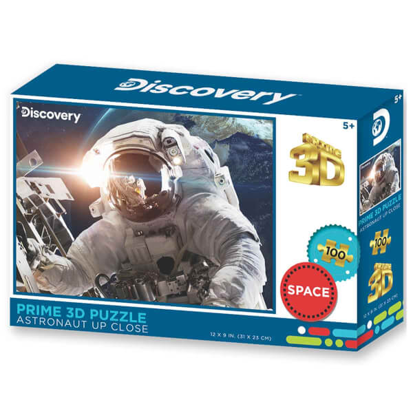 Prime 3D 100 Parça 3D Puzzle: Discovery Uzayda Astronot 