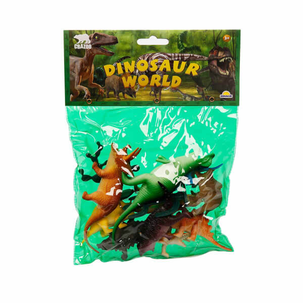 Dinozorların Dünyası Poşetli Hayvan Oyun Seti Orta Boy