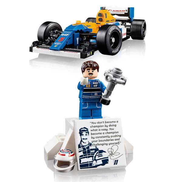 LEGO Icons Williams Racing FW14B ve Nigel Mansell 10353 - Yetişkinler için Koleksiyonluk Yaratıcı Model Yapım Seti (799 Parça)